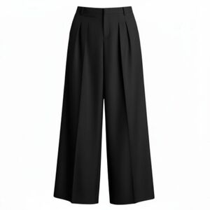 Maison Margiela Black Virgin Wool Cropped Trousers Pants Italy Size 38 (US 2)